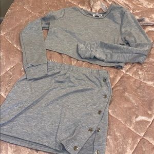 Two piece skirt set